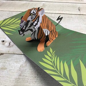 Cartão pop-up - design de tigre TTT1145 por 2ToTango