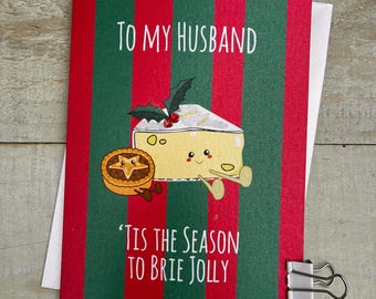 Mum, Dad, Daughter, Son, Brother, Sister, Husband, Wife, Niece, Nephew, Granny - Cute Character Christmas Card - Doodlebugs, cute food