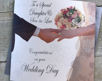 Son And Daughter In Law Wedding Card - UK - View #10