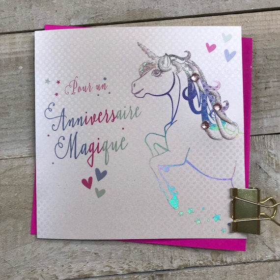 Joyeux Anniversaire French Birthday Card French Wording Etsy Joyeux Anniversaire French Birthday Card French Wording Etsy