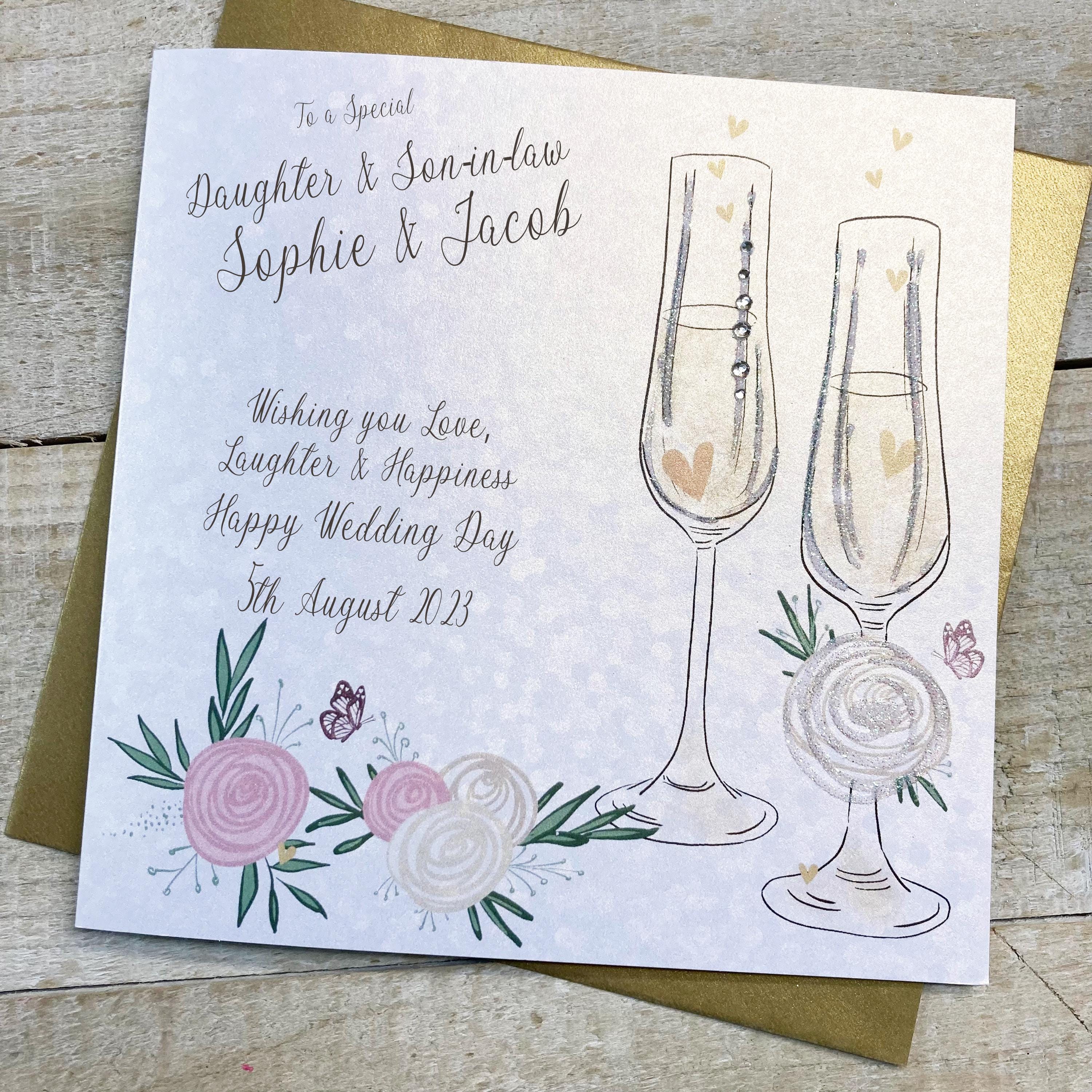 Personalised Wedding Card for Daughter and Son in Law & Son/daughter in ...