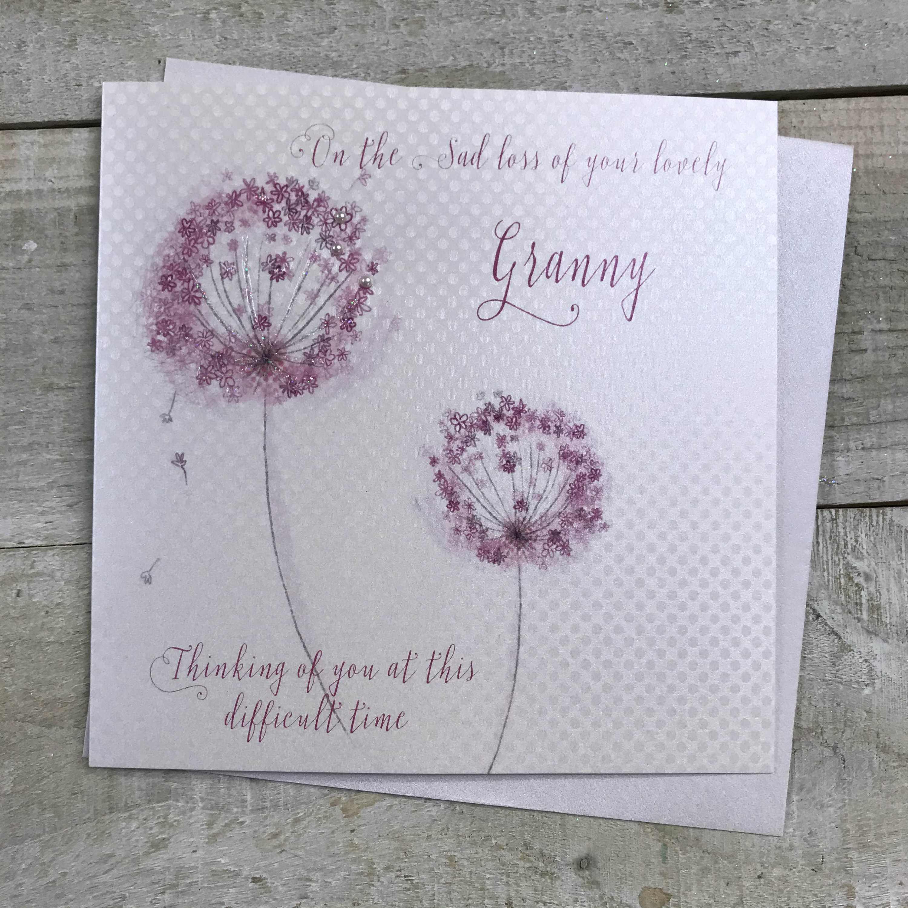 Sympathy Card Loss of Wife Granny Daughter Friend Mum Etsy UK