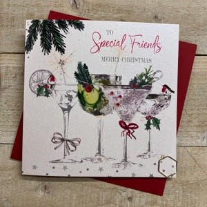 Special Friend, to special Friends, Best Friend, very special Christmas Handmade Card