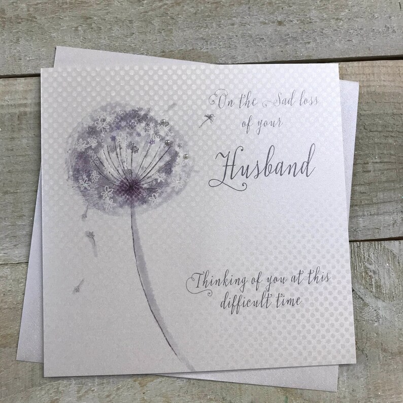 Sympathy Card Loss of Husband Brother Son Grandad Dad Etsy UK
