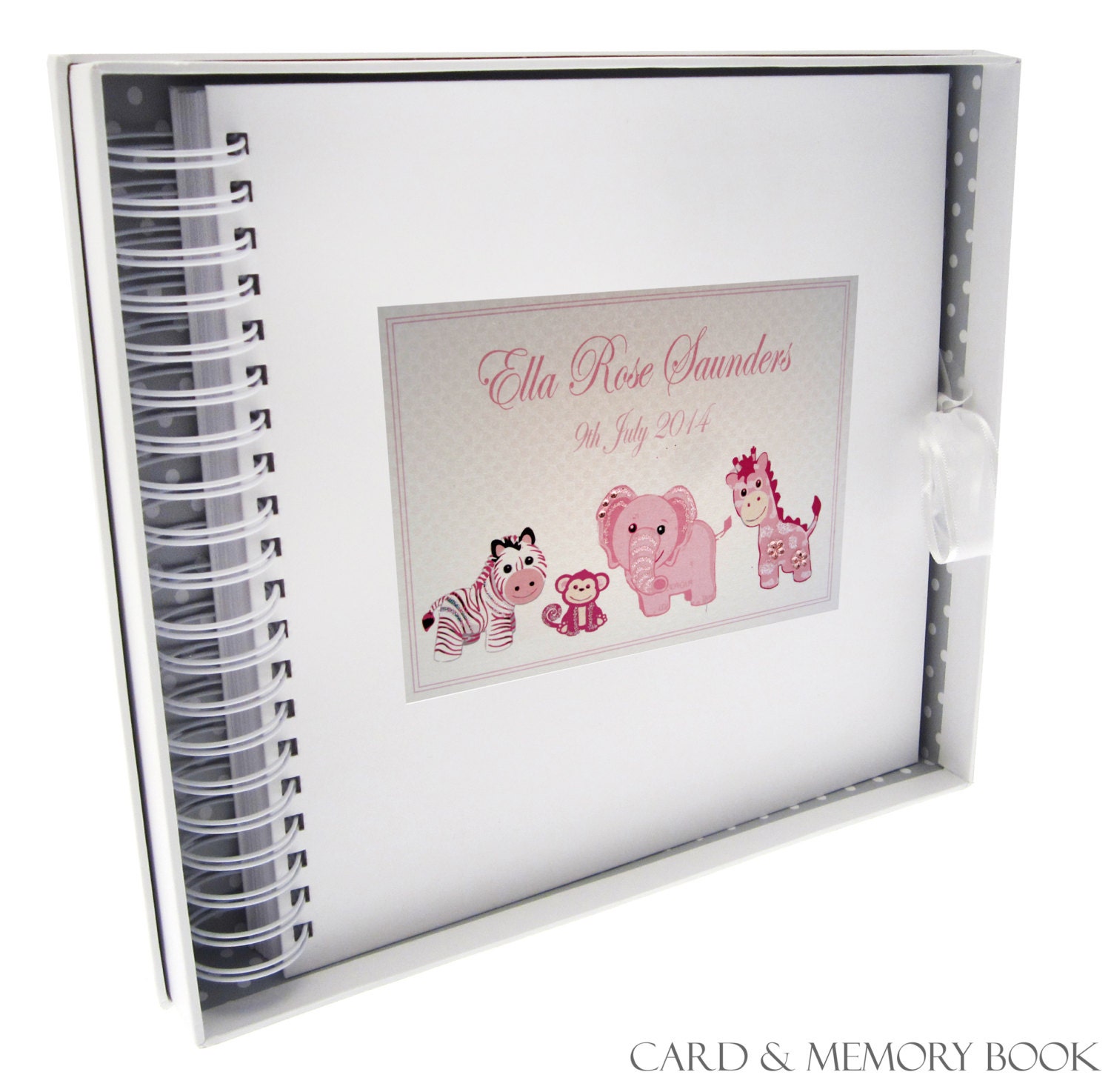 Personalised New Baby Photo Album - Pink or Blue Toys Design PL2 or PL1 ...