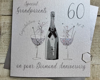 Handgemachte Hochzeitskarte Für Bruder & Schwägerin – 22x22 Cm, Mit Strass, Inkl. Umschlag