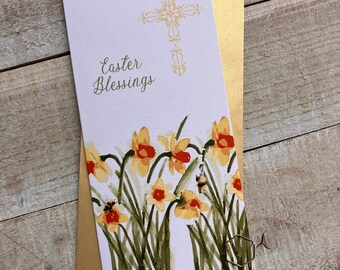 WHITE COTTON CARDS Handgemachte Karte 'An Einen Besonderen Sohn & Schwiegertochter' – 22x22 Cm, Mit Umschlag