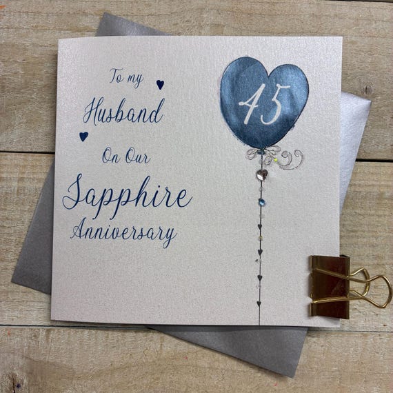 On Your Sapphire Wedding Anniversary Card