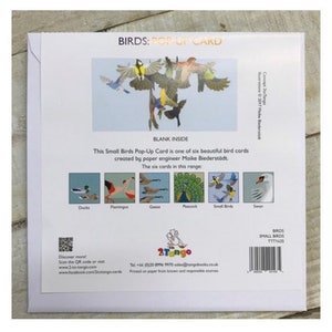 Carte pop-up - Oiseaux violets volants par 2ToTango image 3