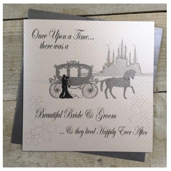 Fairytale carriage Wedding Card - Fairytale Design PPS139 - daughter, son, granddaughter, grandson, niece wedding card - personalised