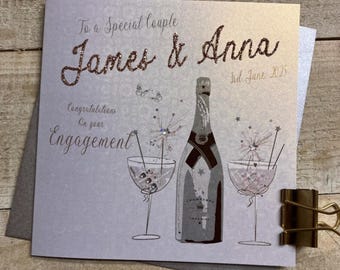 Biglietto di fidanzamento personalizzato SPECIAL COUPLE - Figlia, Figlio, Sorella, Fratello, Nipote, Nipote femmina, Nipote maschio