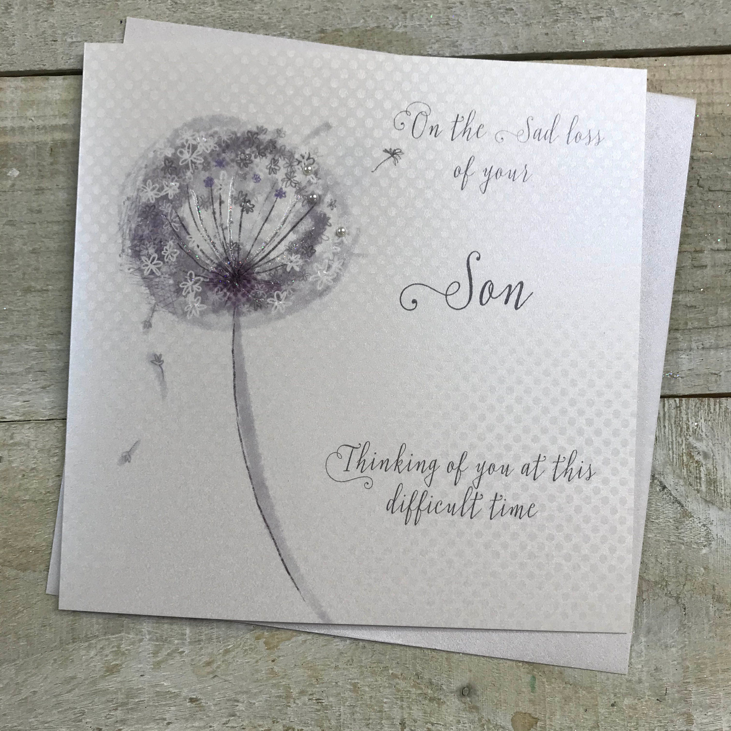 Sympathy Card Loss of Husband Brother Son Grandad Dad Etsy UK