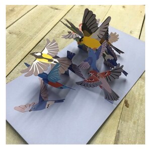 Carte pop-up - Oiseaux violets volants par 2ToTango image 4