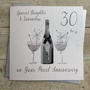 Nuera y yerno o yerno y nuera - 30º aniversario de perla / 40º aniversario de rubí / 50º aniversario de oro / 25º aniversario de plata - 25, 30, 40, 50 años