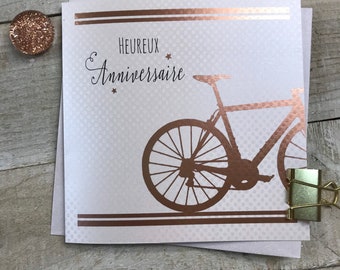 Joyeux Anniversaire- Tarjeta de cumpleaños francesa - Redacción francesa - Tarjeta de feliz cumpleaños - Tarjetas francesas masculinas