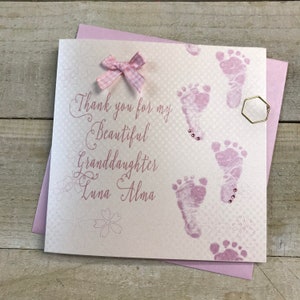 Thank you for our/my new Granddaughter/new Grandson card new grandchild card wb224-ogs/ogd a beautiful Great grandchild image 6
