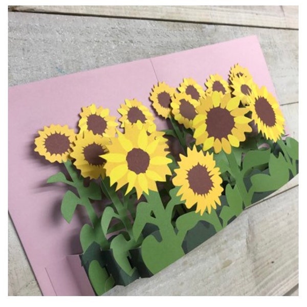 Pop up card - Sunflower design by 2ToTango