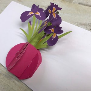 Pop up Karte - Iris Design von 2ToTango (TTT0872)