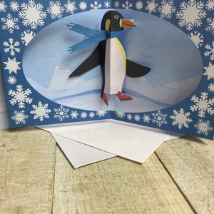 Pop up card - Polar Bear, Penguin, Robin, Snowflake  - Christmas Pop Up cards by 2ToTango