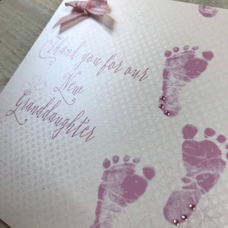 Thank you for our/my new Granddaughter/new Grandson card new grandchild card wb224-ogs/ogd a beautiful Great grandchild image 9