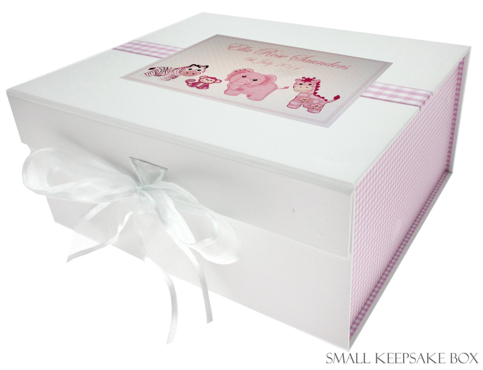 Personalised New Baby Keepsake Box Pink Toys Design PL2 | Etsy UK