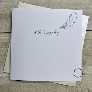 Tarjeta de condolencias - Pensamientos y oraciones - Tarjeta sencilla de diente de león - Pérdida de alguien especial, Toda la familia, Abrazo de insectos, Pensando en ti, Triste pérdida de