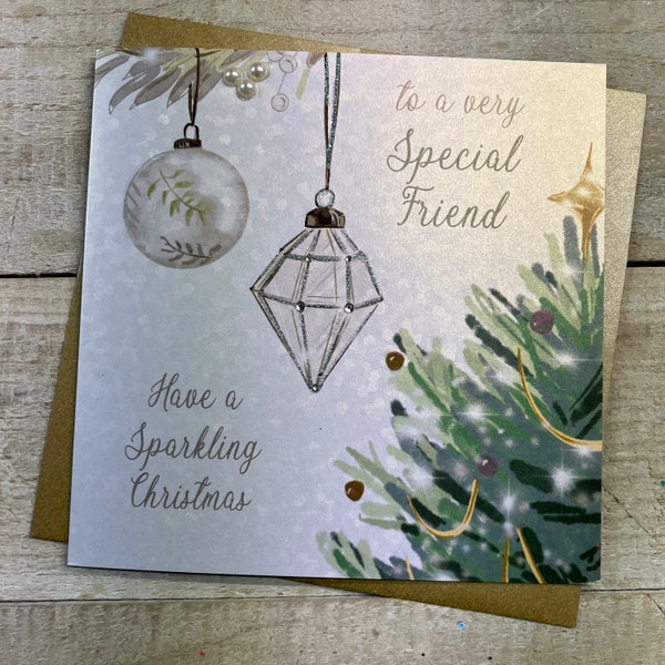 Special Friend, to special Friends, Best Friend, very special Christmas Handmade Card