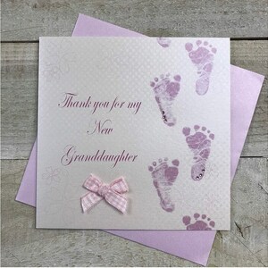 Thank you for our/my new Granddaughter/new Grandson card new grandchild card wb224-ogs/ogd a beautiful Great grandchild image 4