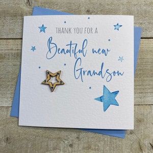 Merci pour notre / ma nouvelle petite-fille / nouvelle carte petit-fils - nouvelle carte de petit-enfant un beau arrière-petit-enfant