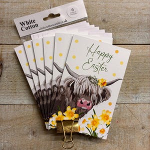 PAQUETE DE 6 tarjetas especiales de Pascua: huevos, cruz, lindo conejito Tarjetas de notas, mini tarjetas, paquete de tarjetas para bendiciones de Pascua, amigos especiales, familia