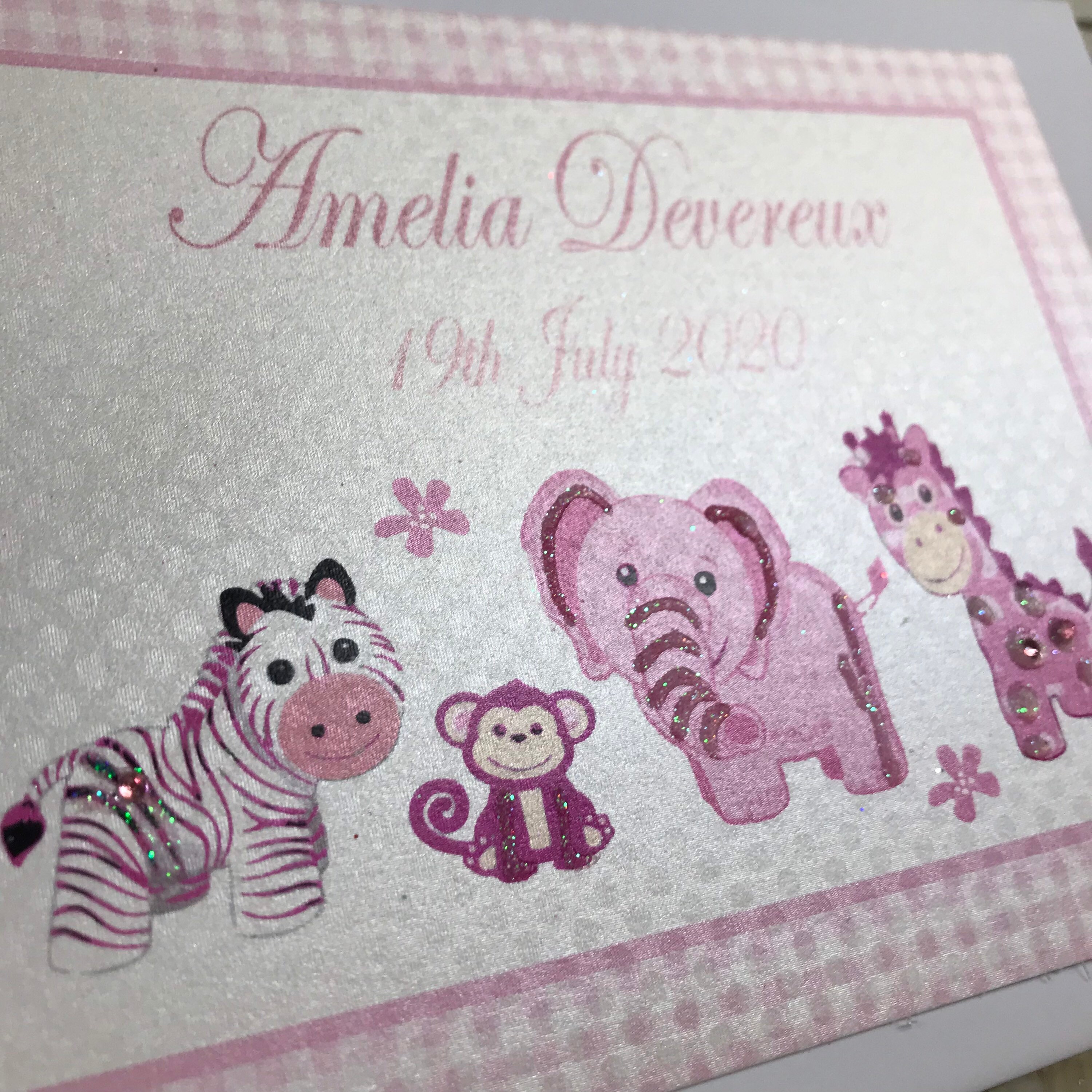 Personalised New Baby Photo Album - Pink or Blue Toys Design PL2 or PL1 ...