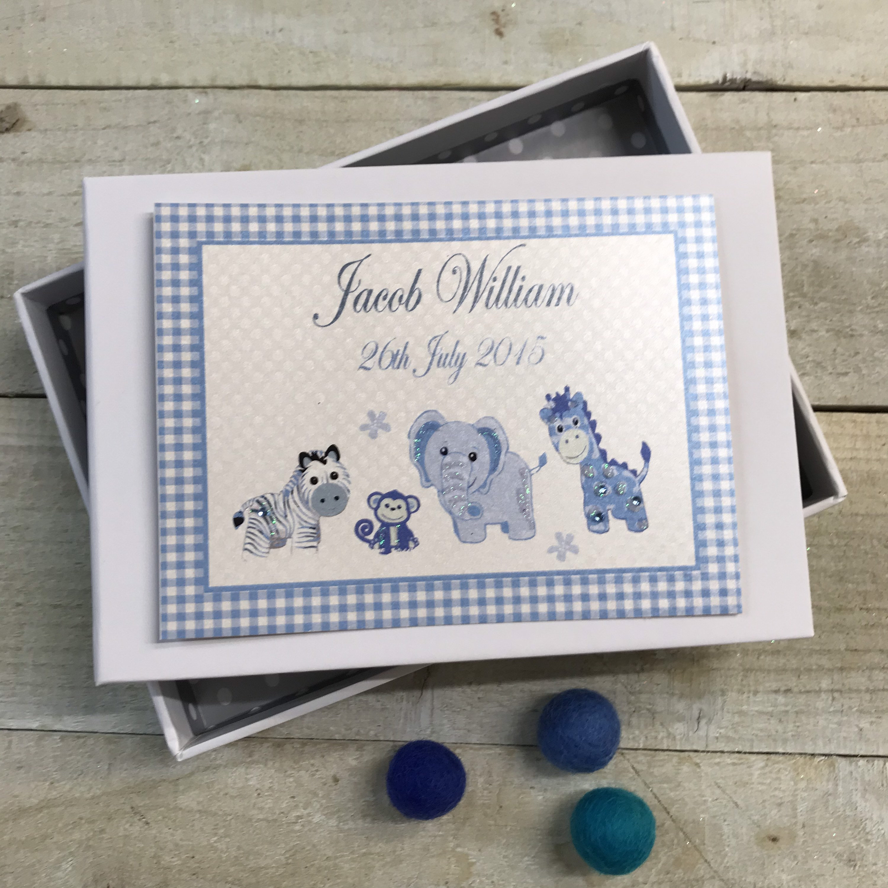 Personalised New Baby Photo Album - Pink or Blue Toys Design PL2 or PL1 ...