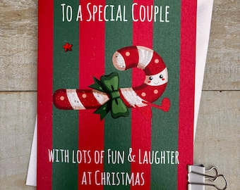 Special Friend, to special Friends, All the Family, Both of You, Special Couple - Cute Character Christmas Card - Doodlebugs, cute food