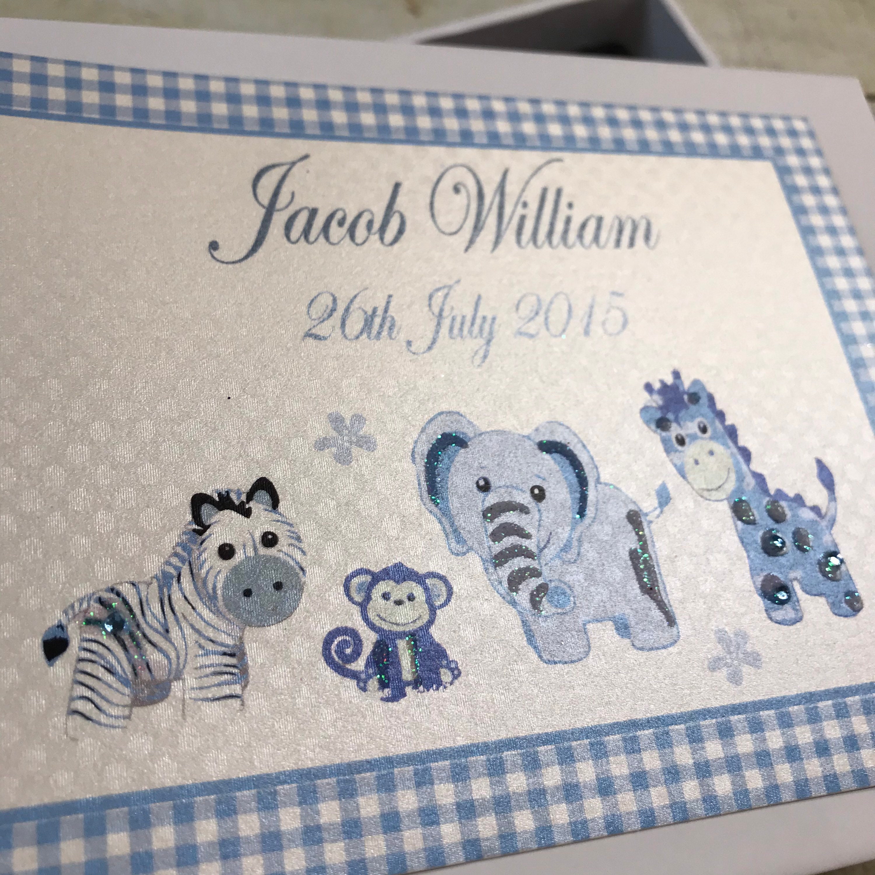 Personalised New Baby Photo Album - Pink or Blue Toys Design PL2 or PL1 ...