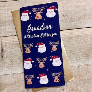 Portefeuille spécial Noël - pour petite-fille, petit-fils, neveu, nièce, filleule, filleul, fils, fille - Money card