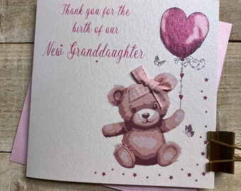 White Cotton Cards WB224-BGS - Tarjeta De Agradecimiento Para Nieto