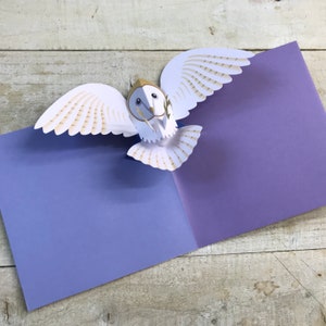 Cartão pop-up - design de coruja de celeiro por 2ToTango
