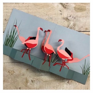 Tarjeta emergente Flamingo - TTT1404 por 2ToTango