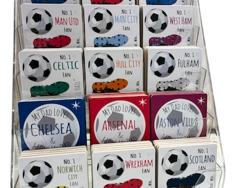 Football Coaster & Mug Set - any team, China Mug and Mat, choose from all the teams - premier league, 1st div, 2nd div