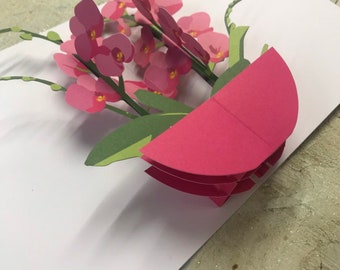 Carte pop-up Orchid - design TTT1212 par 2ToTango