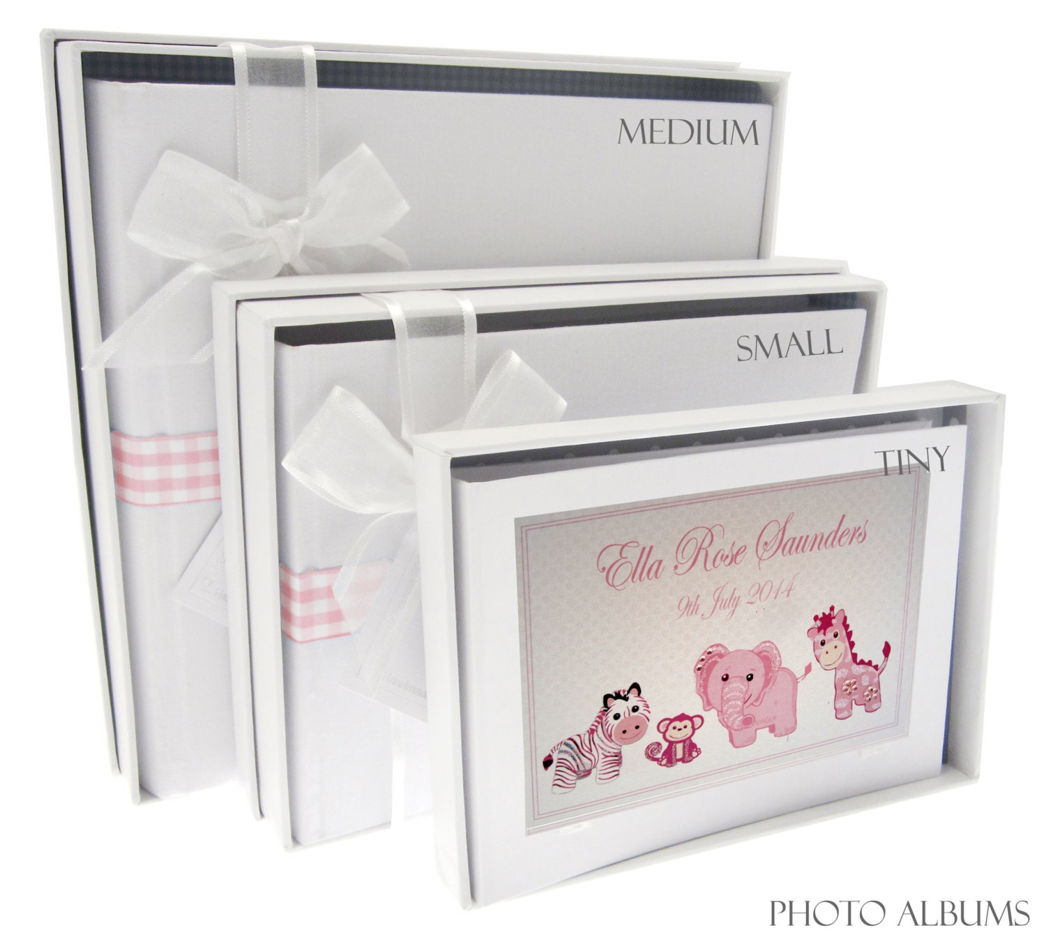 Personalised New Baby Photo Album - Pink or Blue Toys Design PL2 or PL1 ...