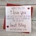 Anniversary Valentine card- Love card for wife husband partner girlfriend boyfriend fiance - I love you card Just because card- red glitter 