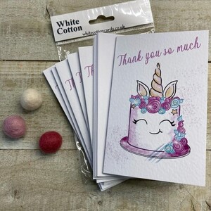 Notizzettel Karten 6er SET Notizkarten für Freunde - kleine Karten - Pack von Karten, Dankeskarten - Einhorn, Freak Shake, Sterne, Schuhe, Koala