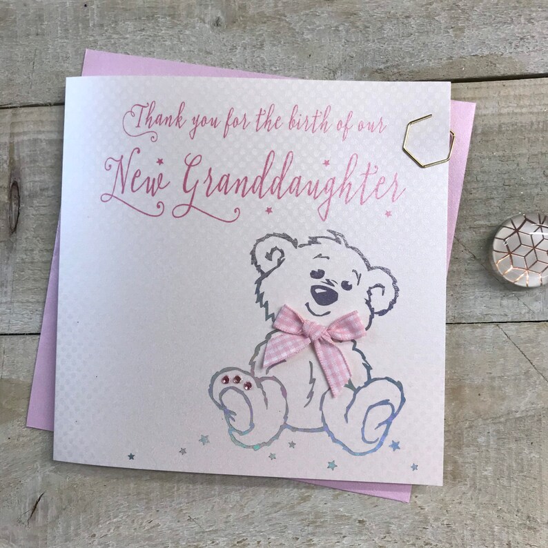 thank you for our beautiful granddaughter card