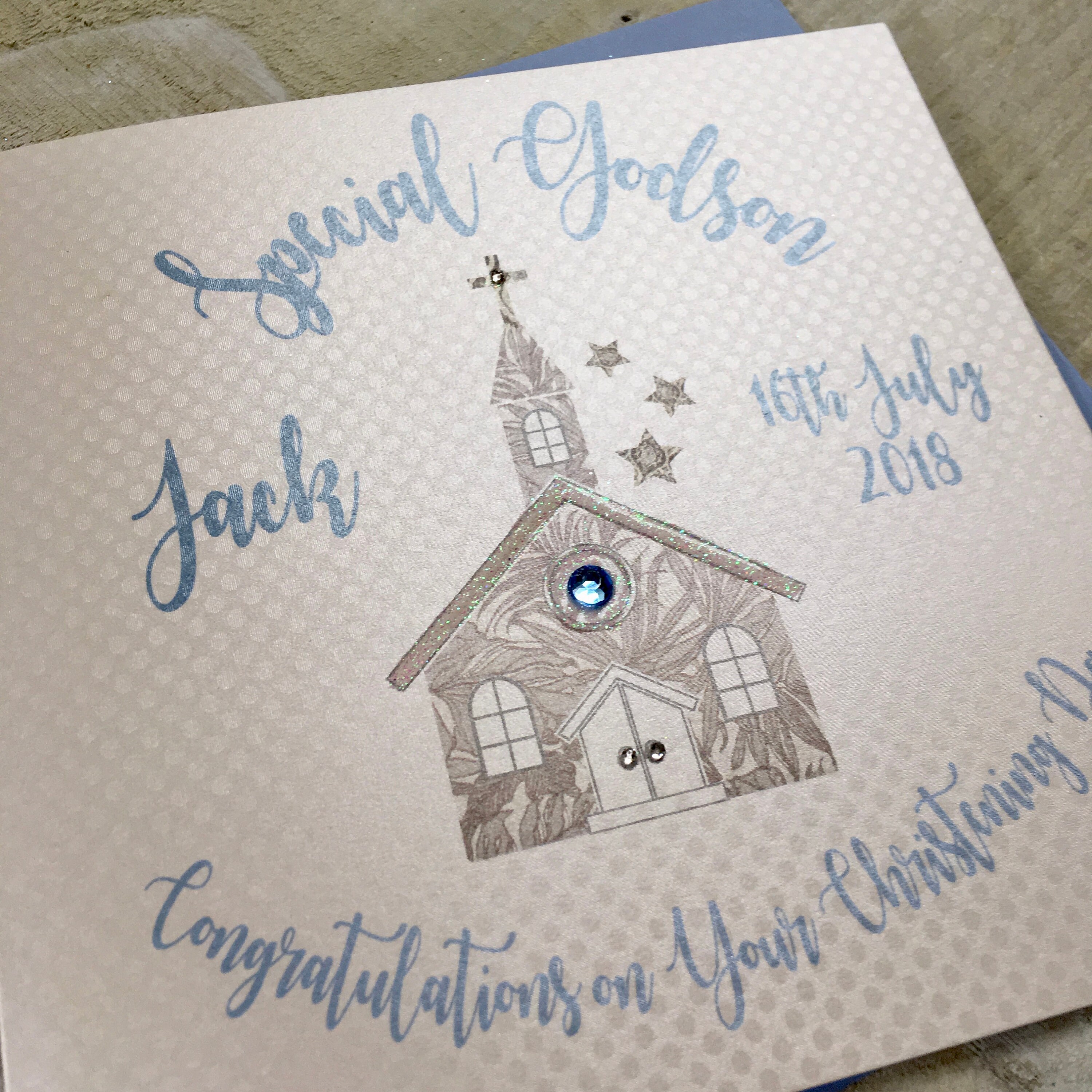 Godson Card - Perfect For His Christening Or Birthday – Unique Word Designs