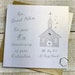 WHITE COTTON CARDS SILVER CHURCH, 25TH ANNIVERSARY ORDINATION CARD, HAND FINISHED (D179-25 - View #3
