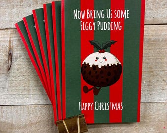 Pack 6 X Christmas cards - note cards, thank you -box of very special Christmas Cards made in Uk - Doodlebug cute characters