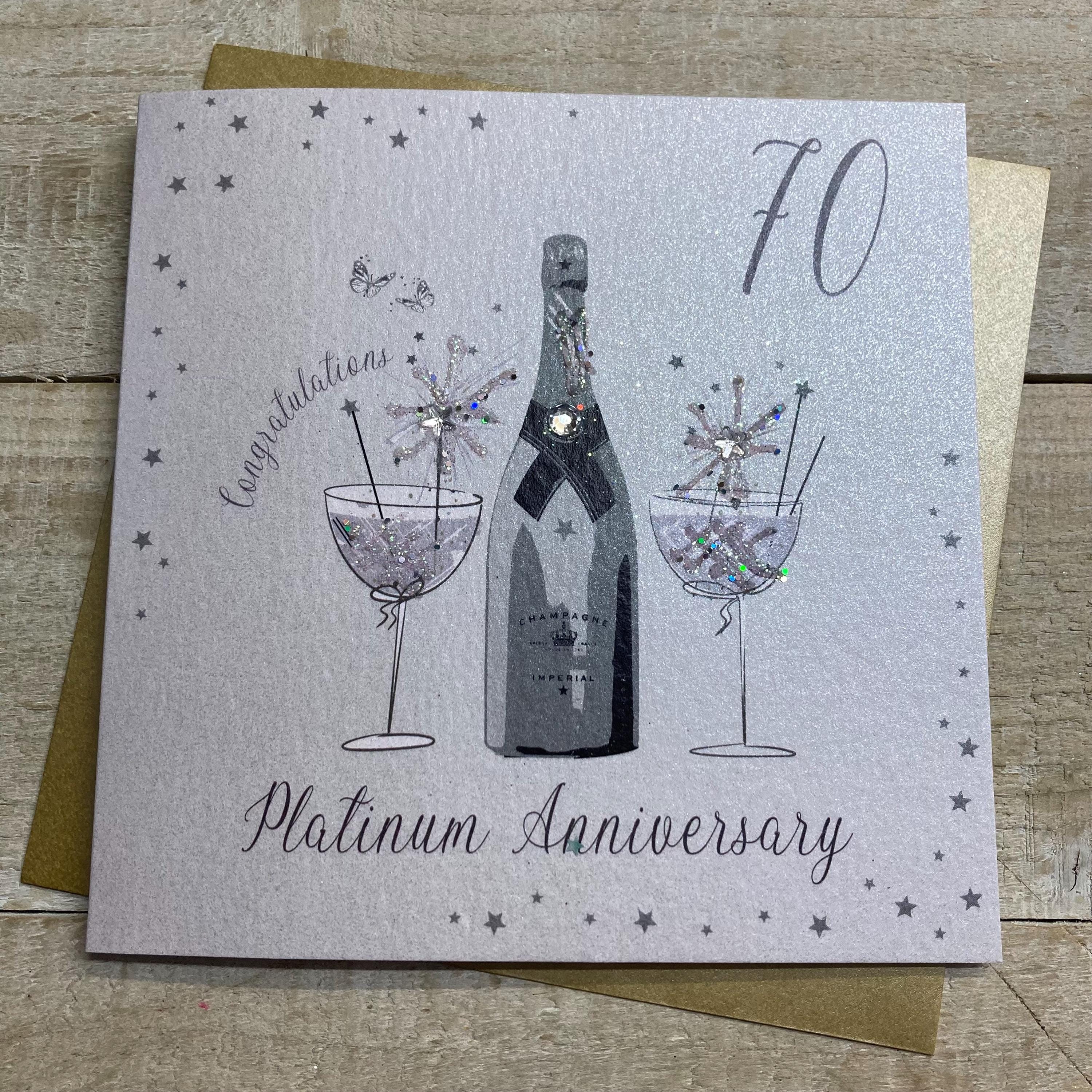 NobleWorks Biglietto Di Auguri Per 75° Compleanno Con Busta – 12,7x17,8 Cm, Design Fiori Per Pietre Miliari, 1 Pezzo