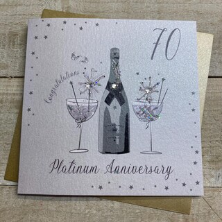 NobleWorks Biglietto Di Auguri Per 75° Compleanno Con Busta – 12,7x17,8 Cm, Design Fiori Per Pietre Miliari, 1 Pezzo