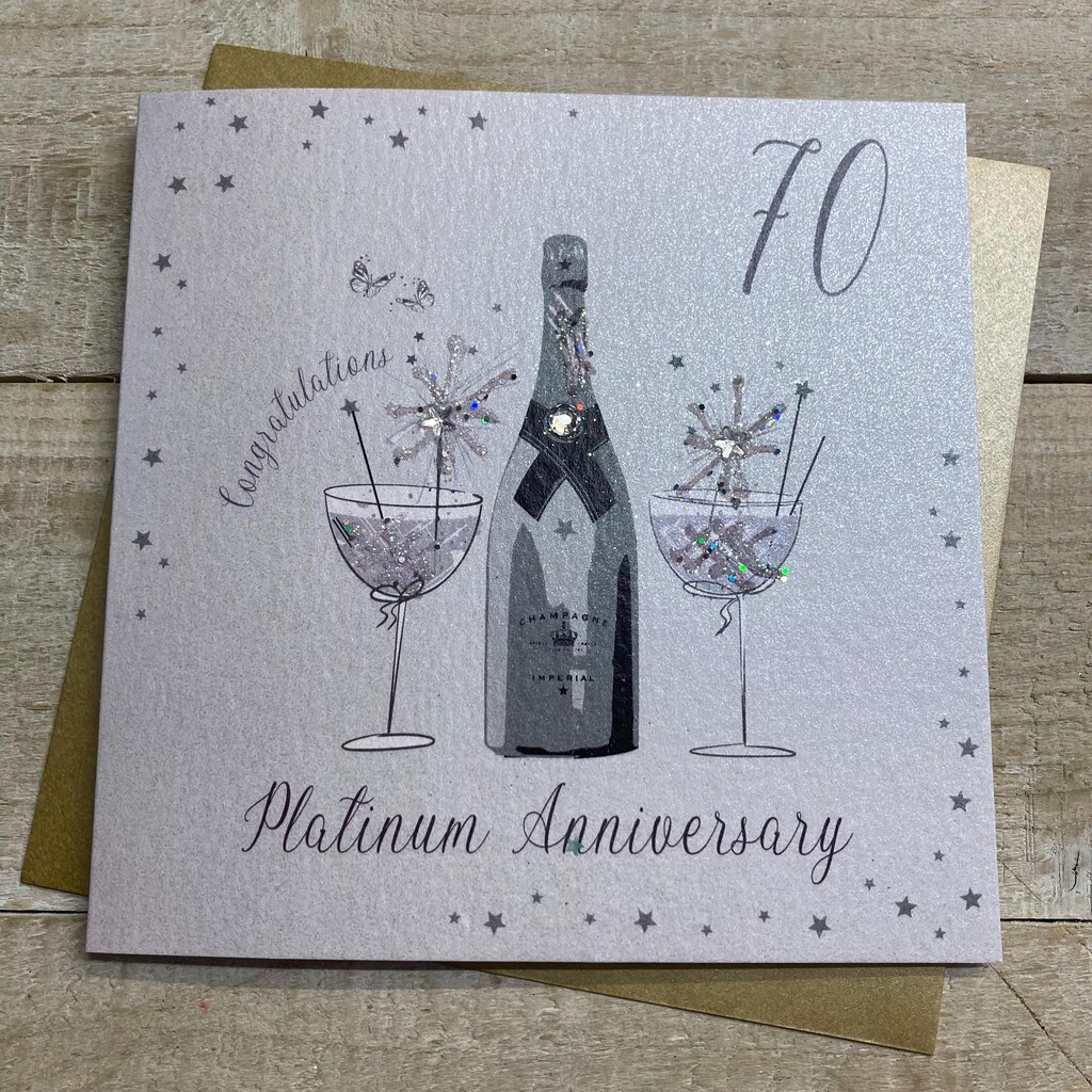 NobleWorks Biglietto Di Auguri Per 75° Compleanno Con Busta – 12,7x17,8 Cm, Design Fiori Per Pietre Miliari, 1 Pezzo
